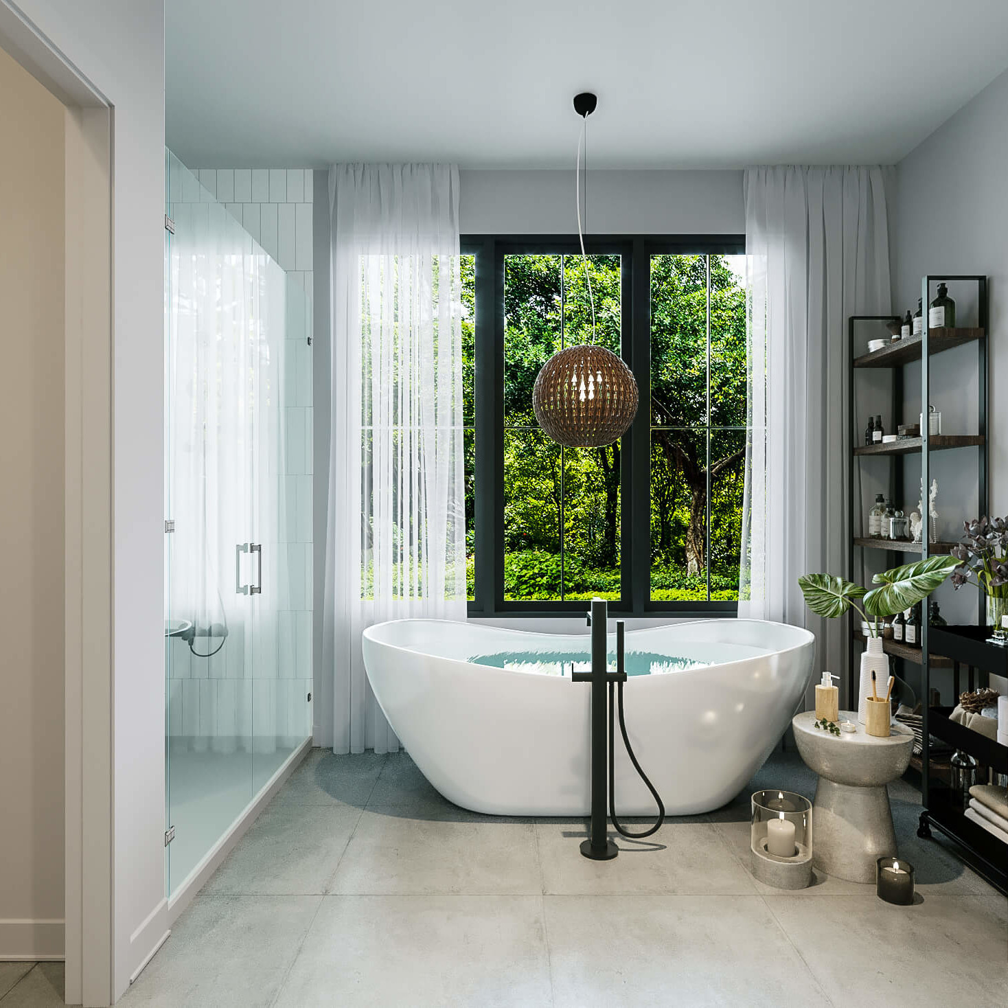 salle de bain maison farmhouse